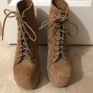 Jeffery Campbell Combat Heeled Booties